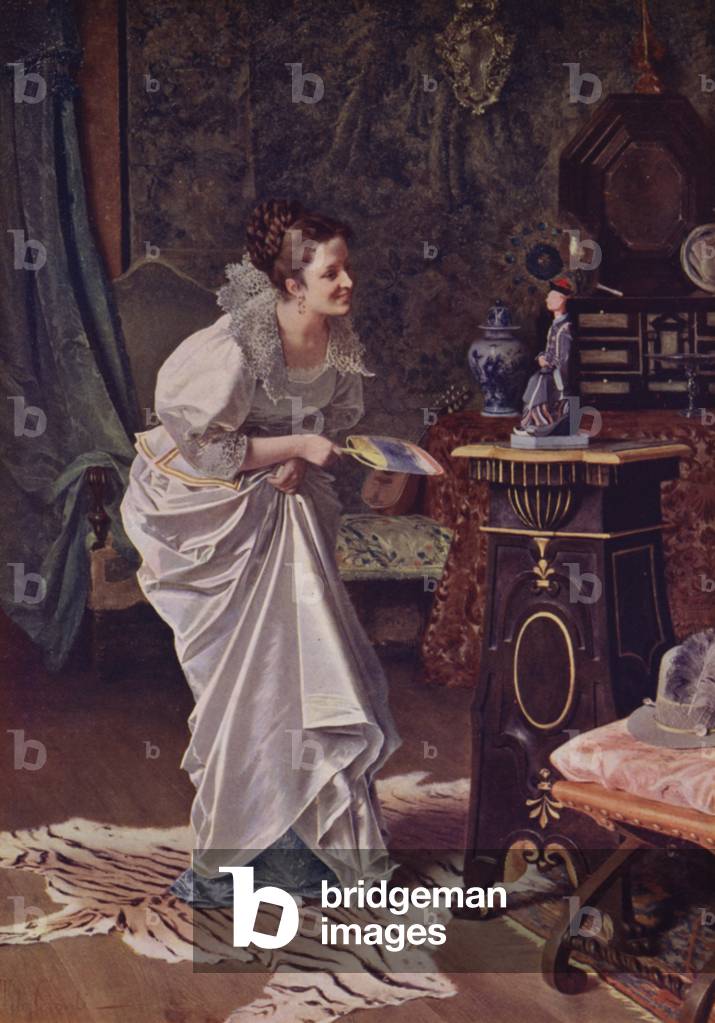 Rendant hommage à sa grande puissance (couleur litho) 1901 par Tito Conti