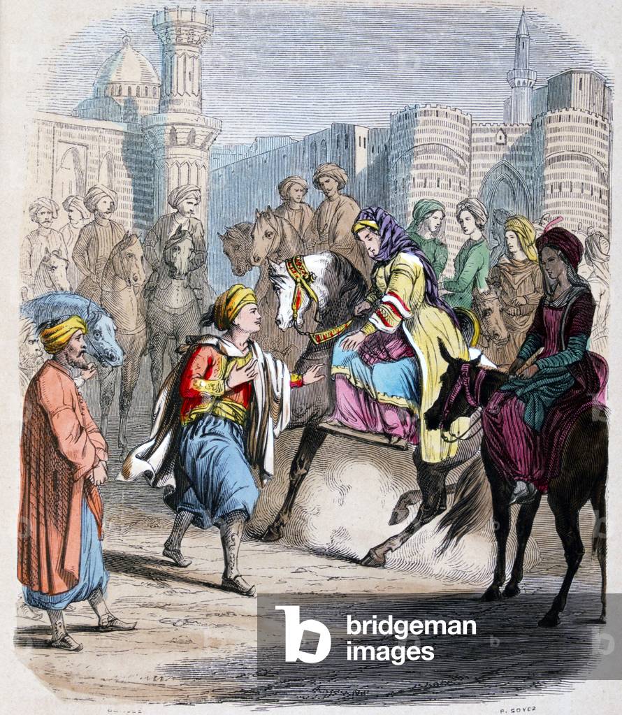 "Emina El Nosratli attende i suoi figli vittoriosi ingresso al Cairo dopo la sua campagna araba" 1818