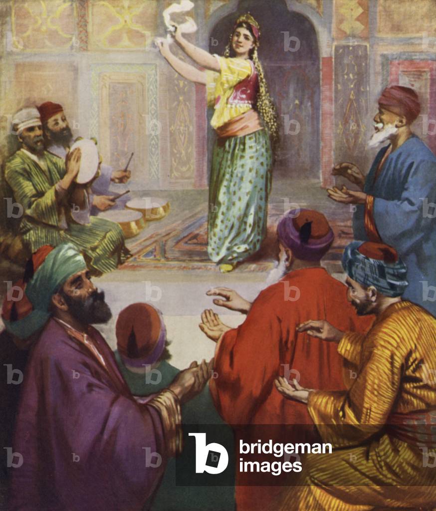 Il 'Al'meh, o Dancing Girl (color lito)