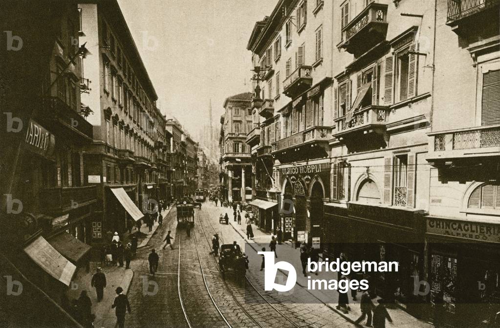 Milano: Corso Vittorio Emanuele (foto in b/n)
