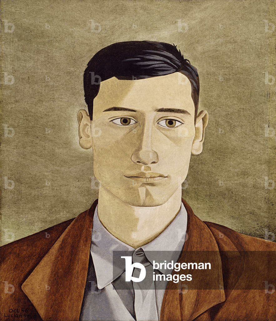 Kopf eines griechischen Mannes, 1946 (Öl auf Tafel)