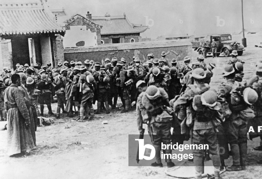 Image de Photographie représentant Attaque japonaise contre la Birmanie, 1941-42, b/w