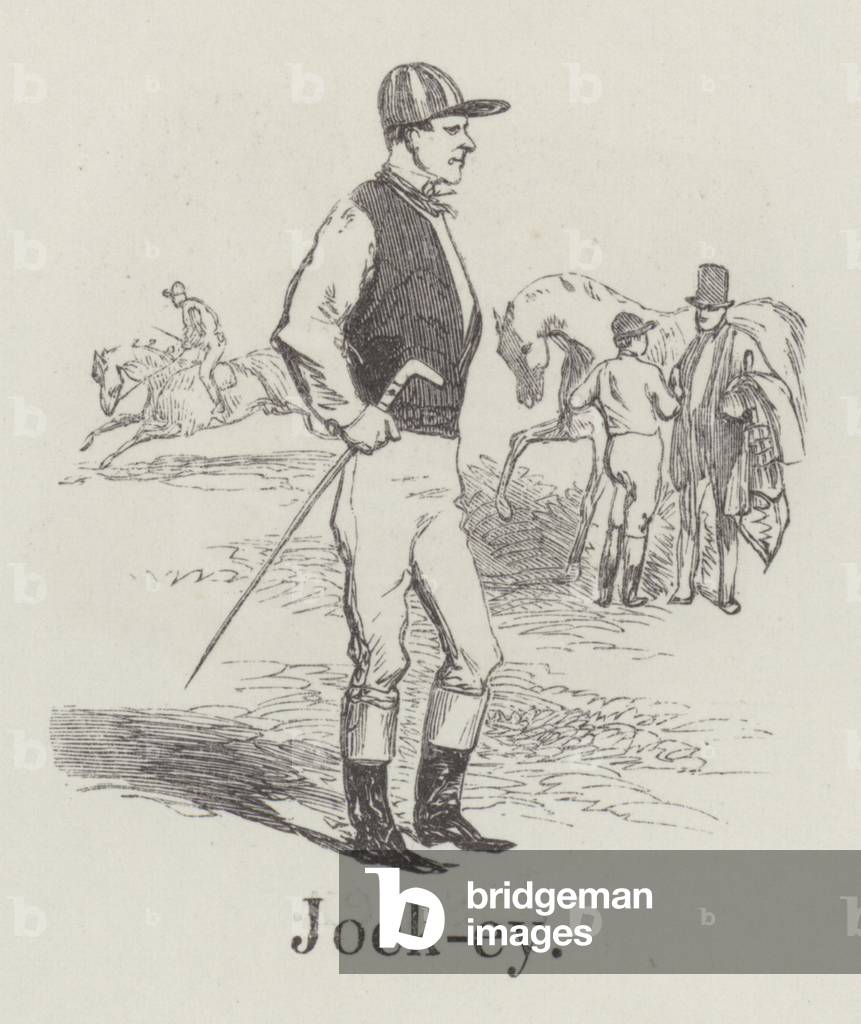 Jockey (gravure) par English School