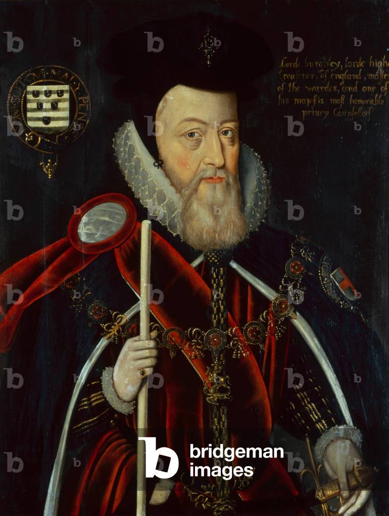Portrait of William Cecil, 1st Lord Burghley (oil on panel)