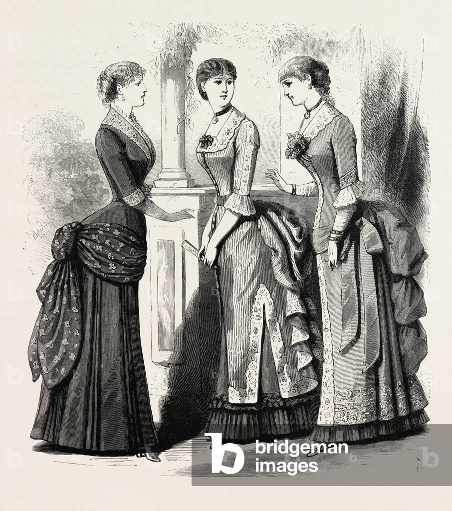 Sera Demi Toilettes, Moda, Incisione 1882