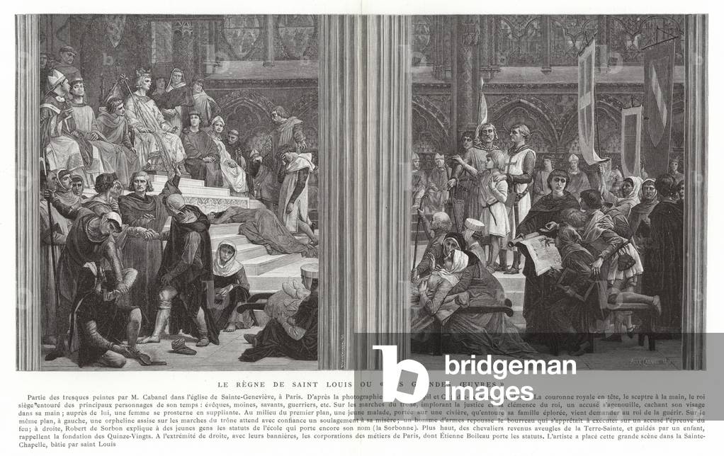 il regno di san luigi, o le sue grandi opere (incisione)