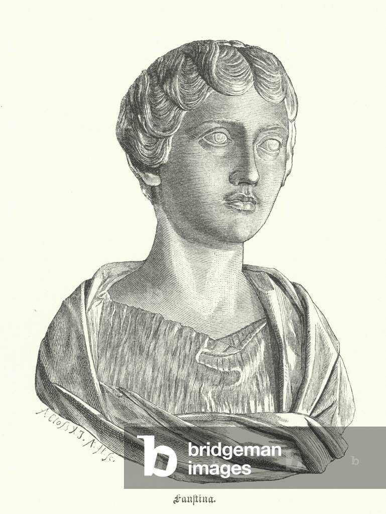Faustina la Jeune par German School, b/w