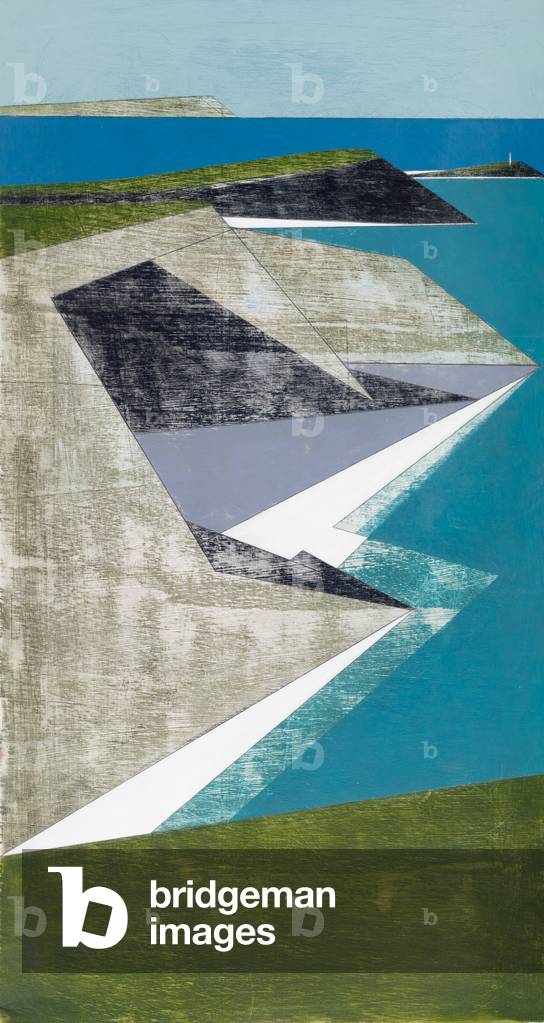 "Godrevy Point 21 2018 Acryl auf Sperrholz 60 x 32 cm" von Vanessa Gardiner