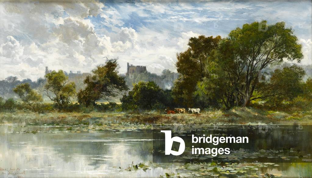 Windsor Castle von einer Themse rückwasser (öl auf leinwand)