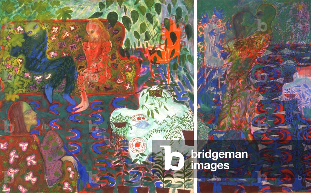 Jetzt ist die Stunde, in der wir uns verabschieden müssen, 1977 (Öl auf Leinwand)