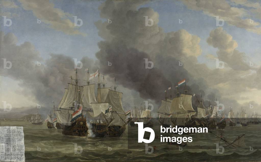 Schlacht von Livorno, 1653-64 (Öl auf Leinwand)