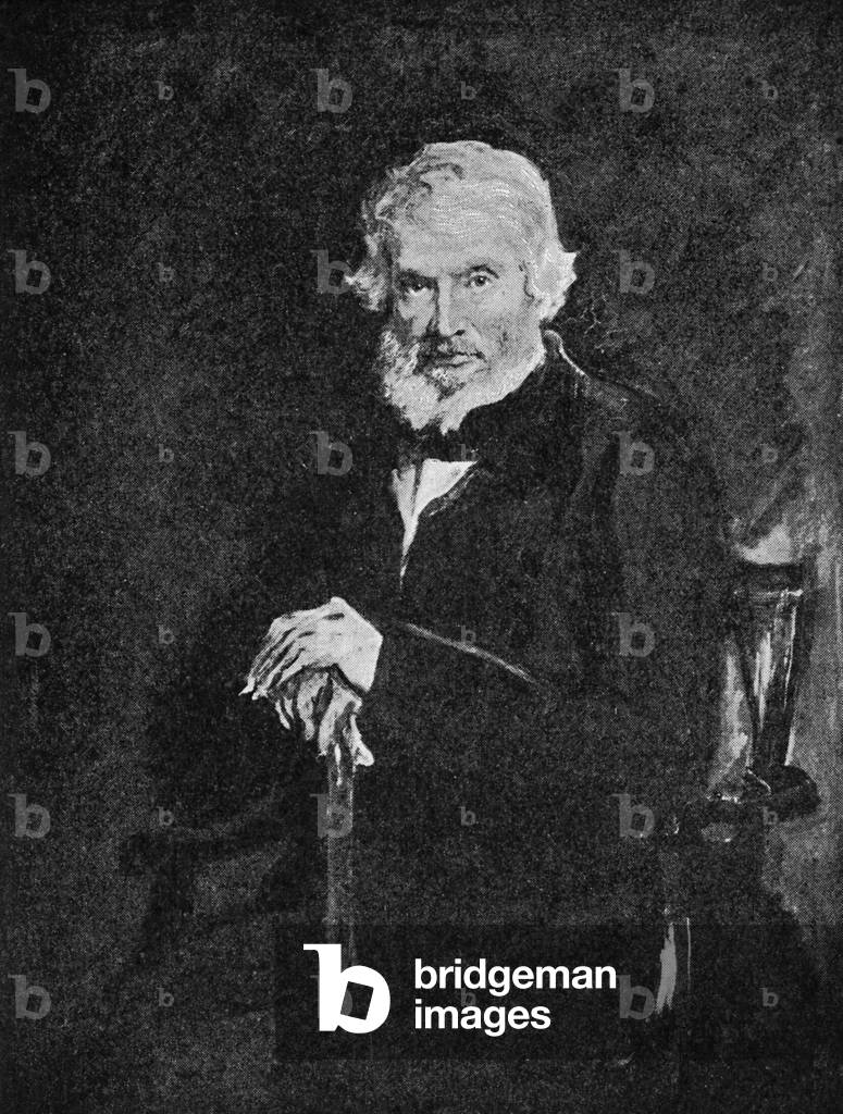 "Thomas Carlyle (Fußballspieler)" von Samuel Laurence, b/w