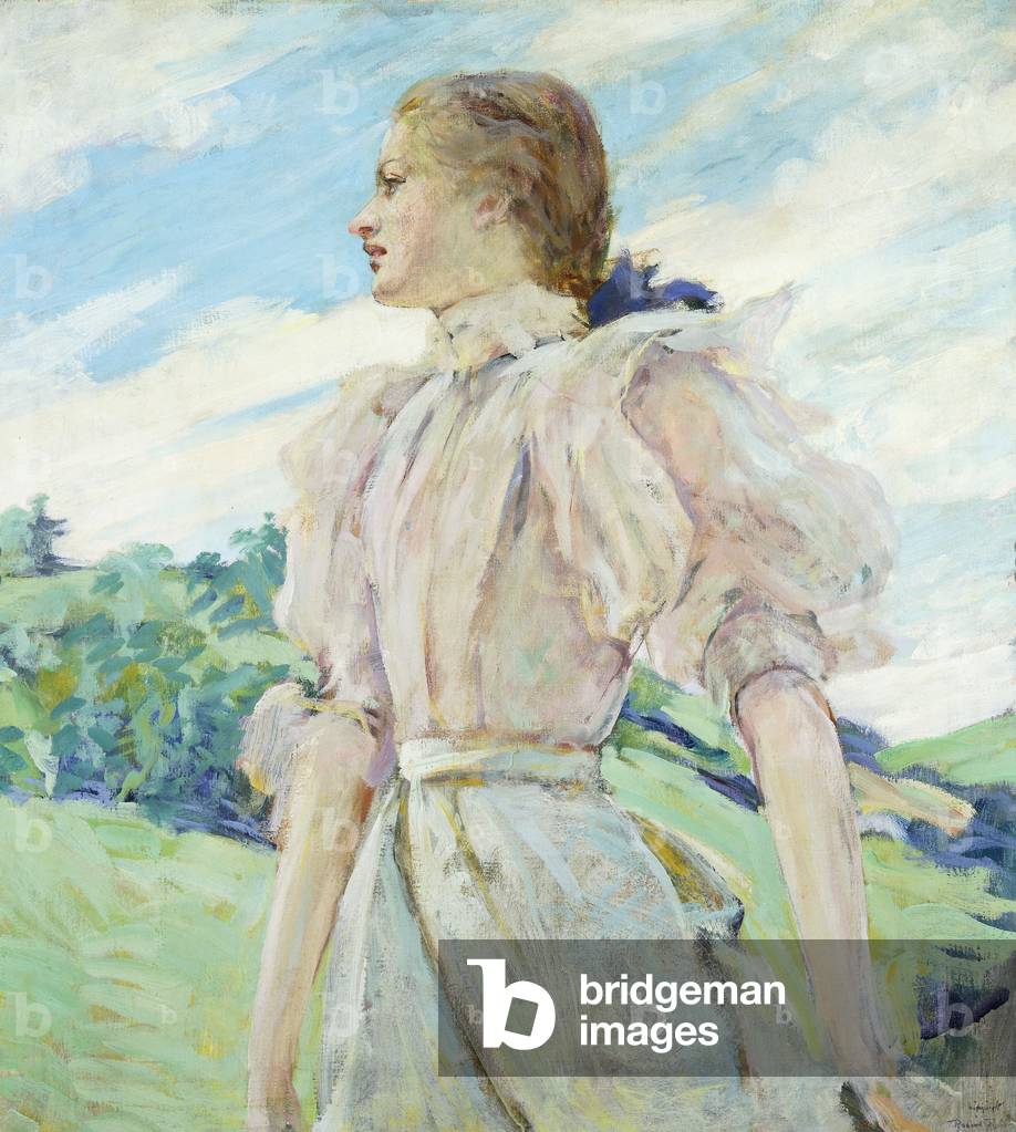 Immagine di Dipinto "Un giorno Breezy", c.1898 di Robert Reid