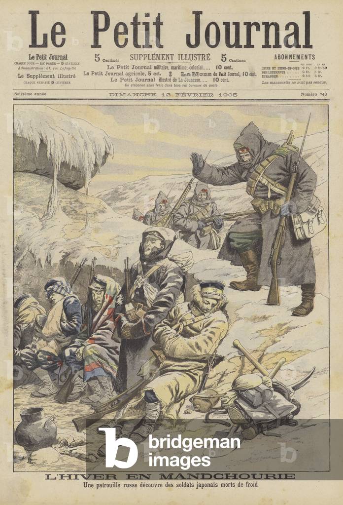 Immagine di Stampa "Inverno freddo in Manciuria" 1905 di French School