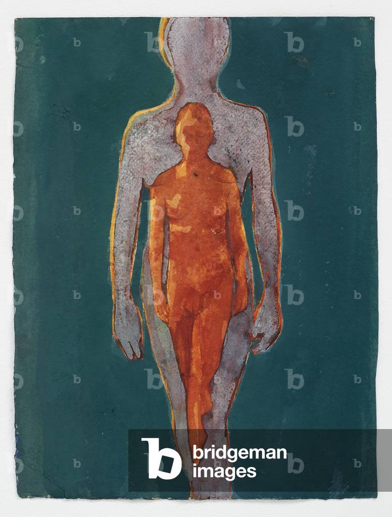 Within, 2020 (acquerello su carta straccia)