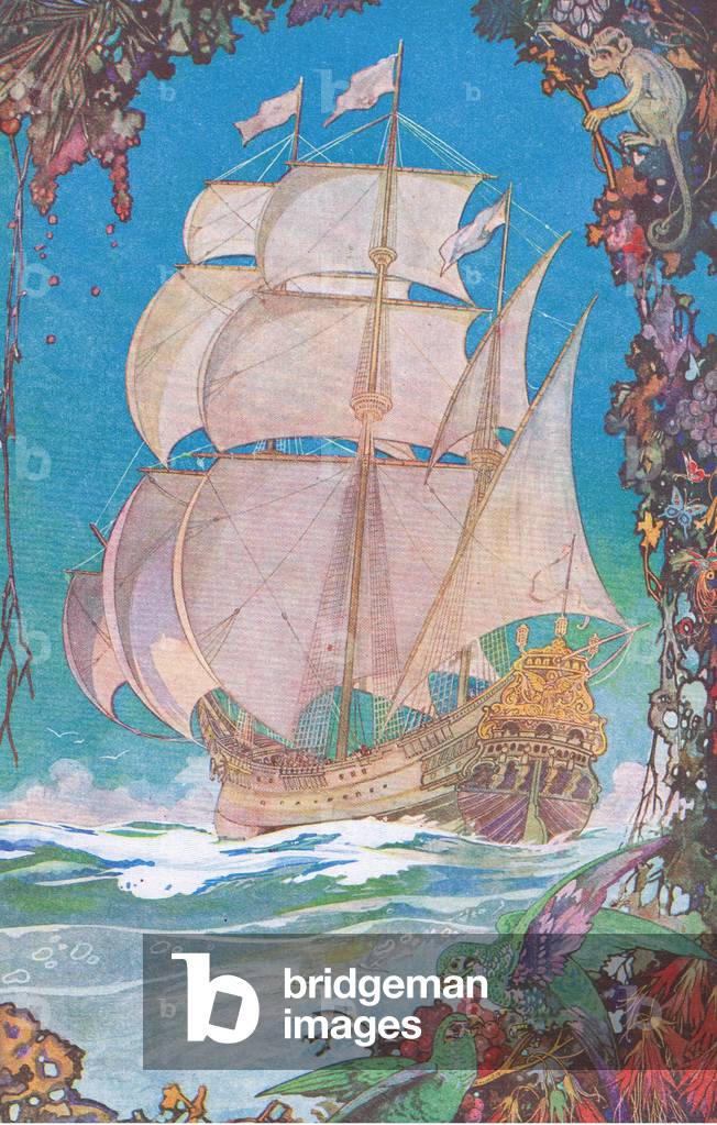 Through the magic seas by English Artist
