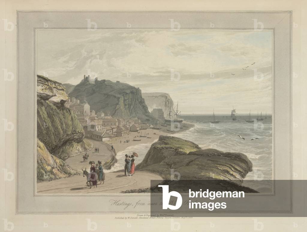 Hastings - da vicino alle scene del paesaggio costiero di White Rock intorno alla Gran Bretagna.