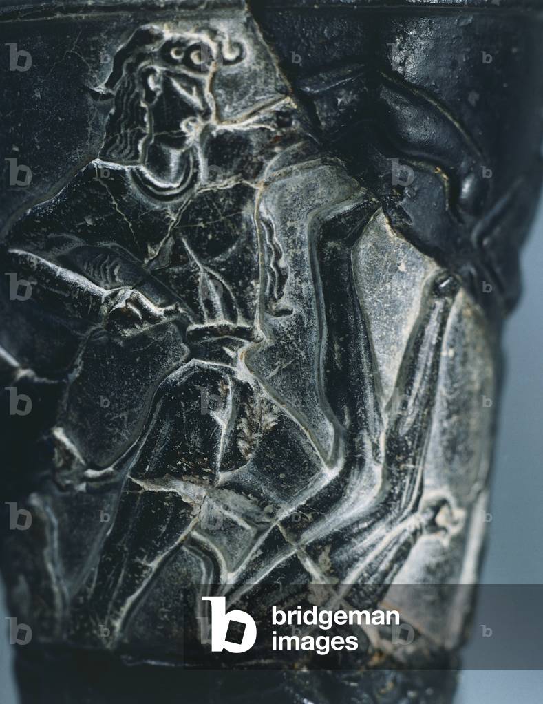 Image of Conical rhyton in black steatite from Hagia Triada, Phaistos ...