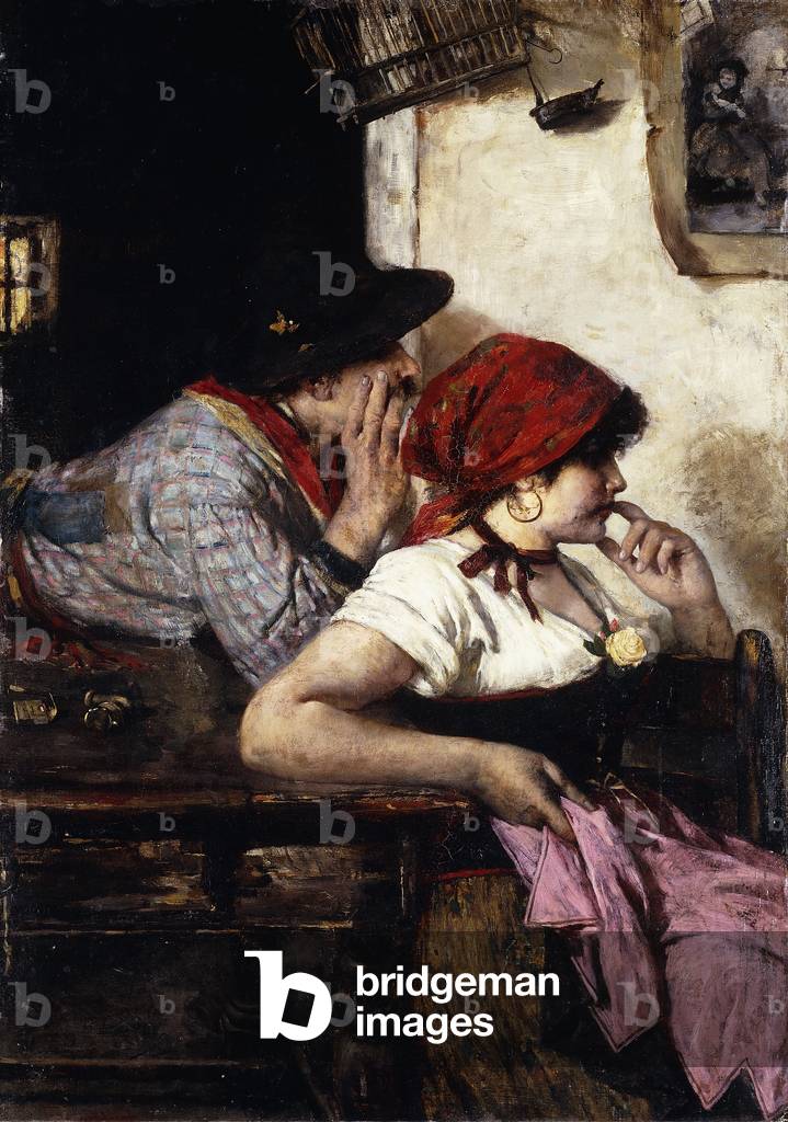 il zingaro coppia 1887 (olio su tela)
