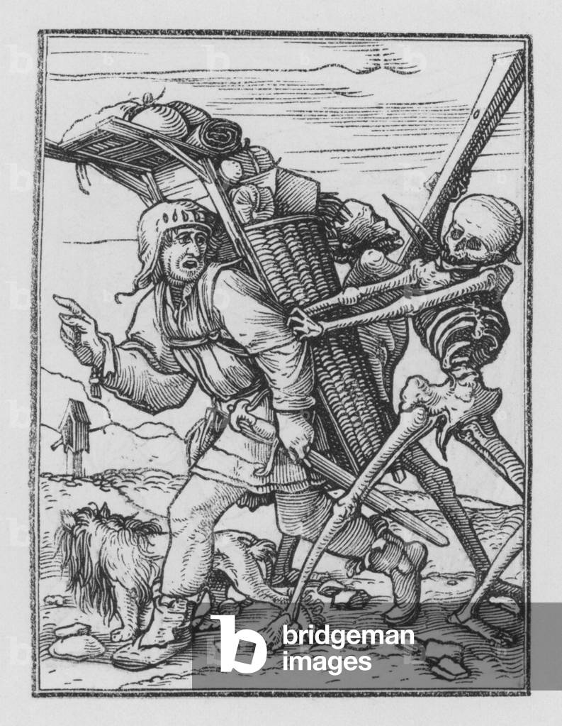 Holbein s Tanz des Todes: Der Pedlar (Gravur)