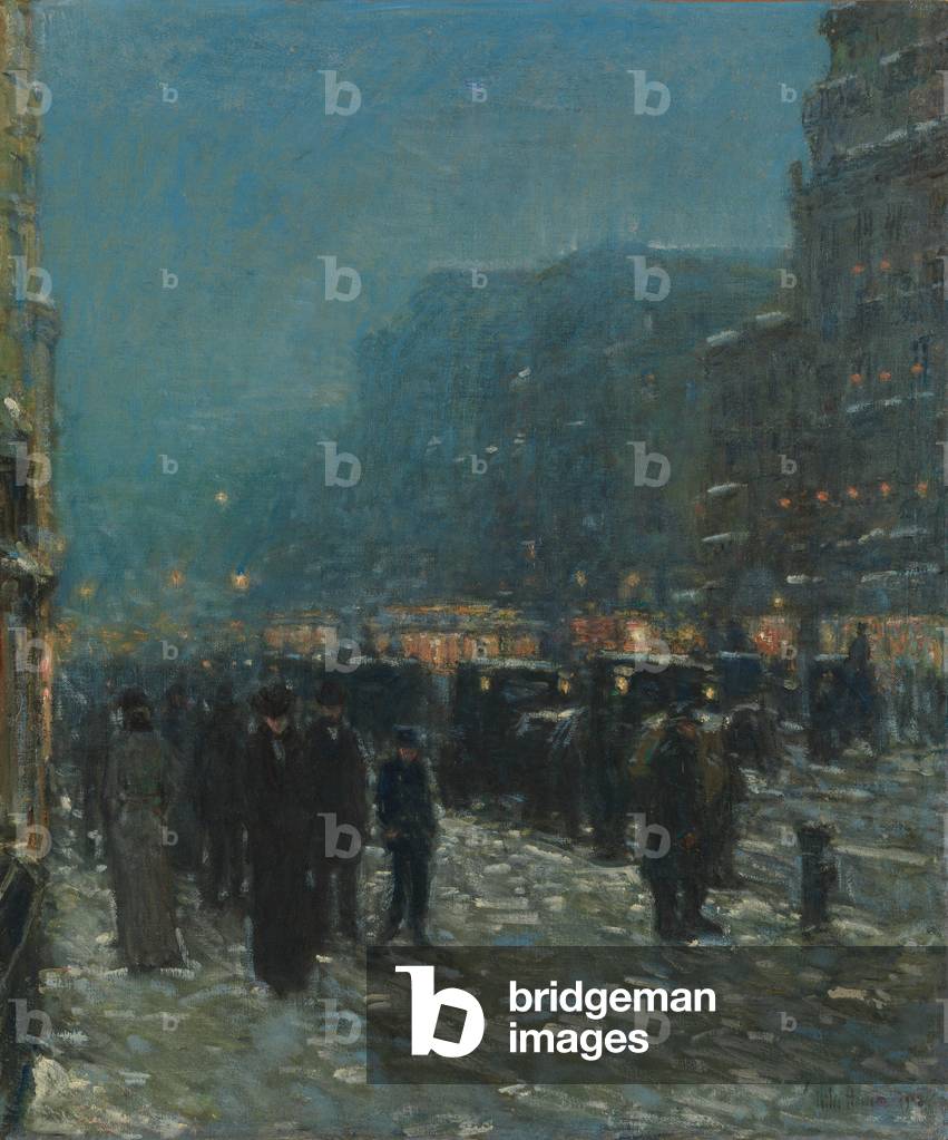 Immagine di Dipinto "Broadway e 42nd Street" 1902 di Childe Frederick Hassam