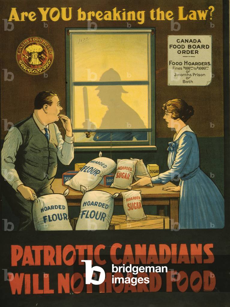 Image de Estampe représentant Tu enfreignais la loi ? Les Canadiens patriotiques ne seront pas amassés de nour