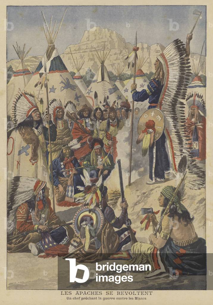 Rivolta degli Apache in Arizona (colore lito)
