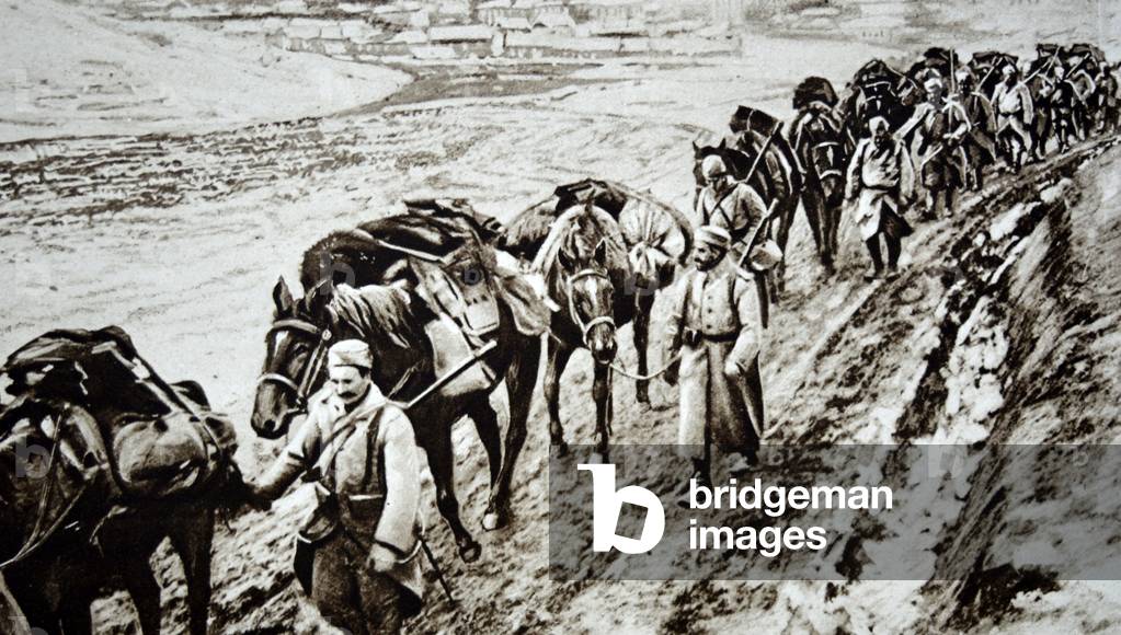 French forces withdraw from Kavadar by Unknown photographer