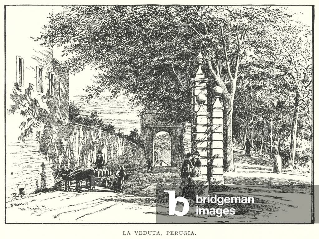 Bild von Druck "La Veduta" von Thomas Robert Macquoid