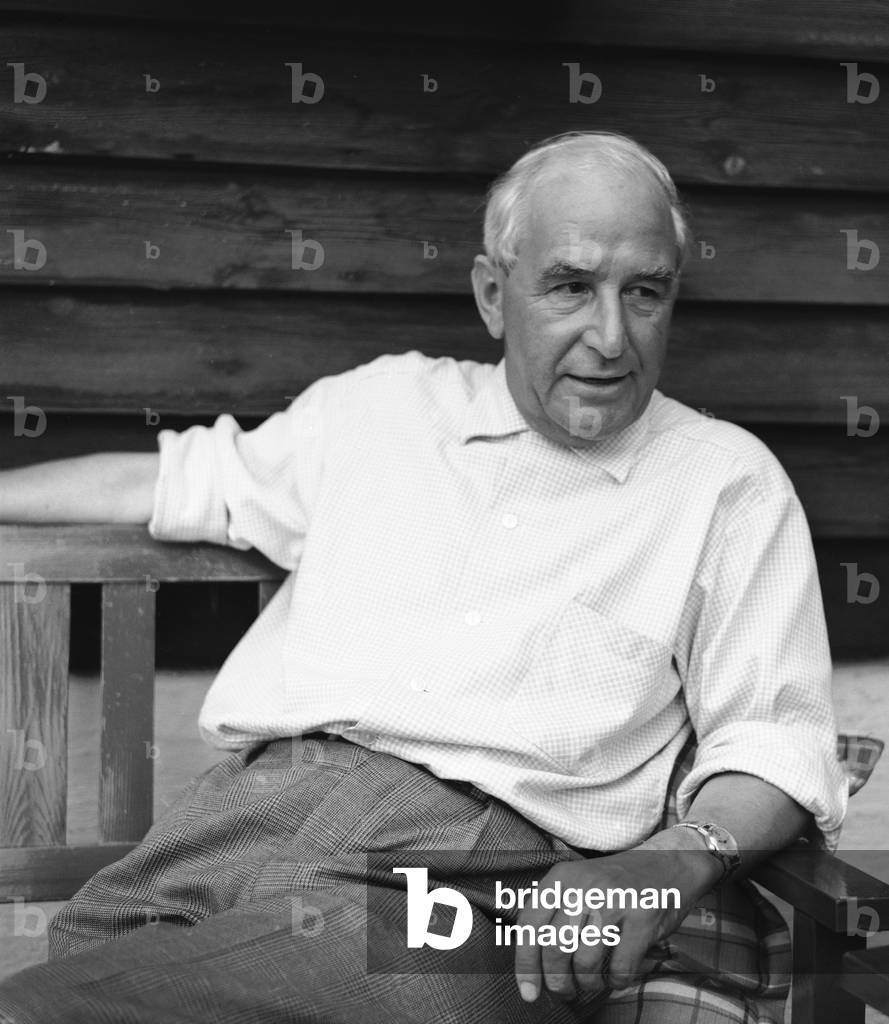 Image of Photography depicting Haugsbygd 29 August 1959. Arne Paasche Aasen at the cabin say … 1959