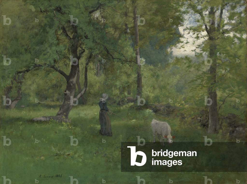 Bild von Gemälde "grün landschaft", 1886 von George Snr. Inness