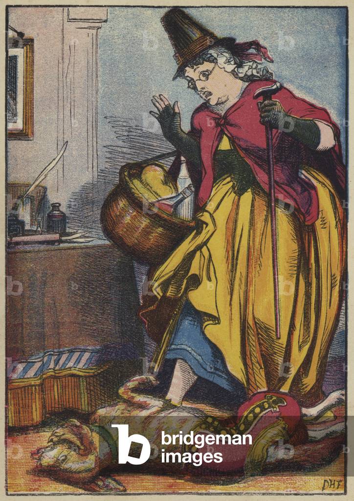 Der Hund Looking Dead (Farbe litho)