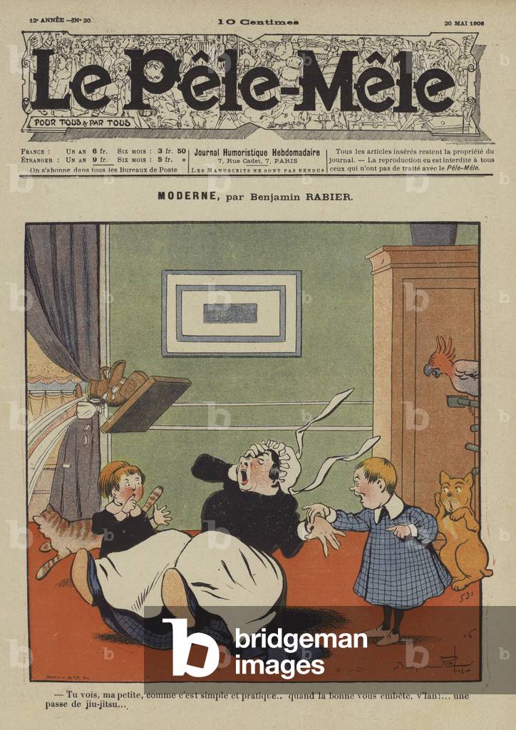"Moderne. Illustration für Le Pele-Mele" von Benjamin Rabier