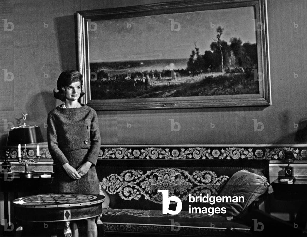 Jackie Kennedy während der Fernsehpräsentation des Weißen Hauses am 14. Februar 1962