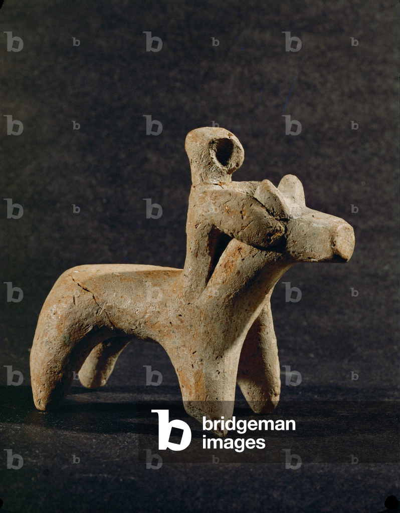 Bild von Skulptur "Pferd und Reiter" von Erich Lessing