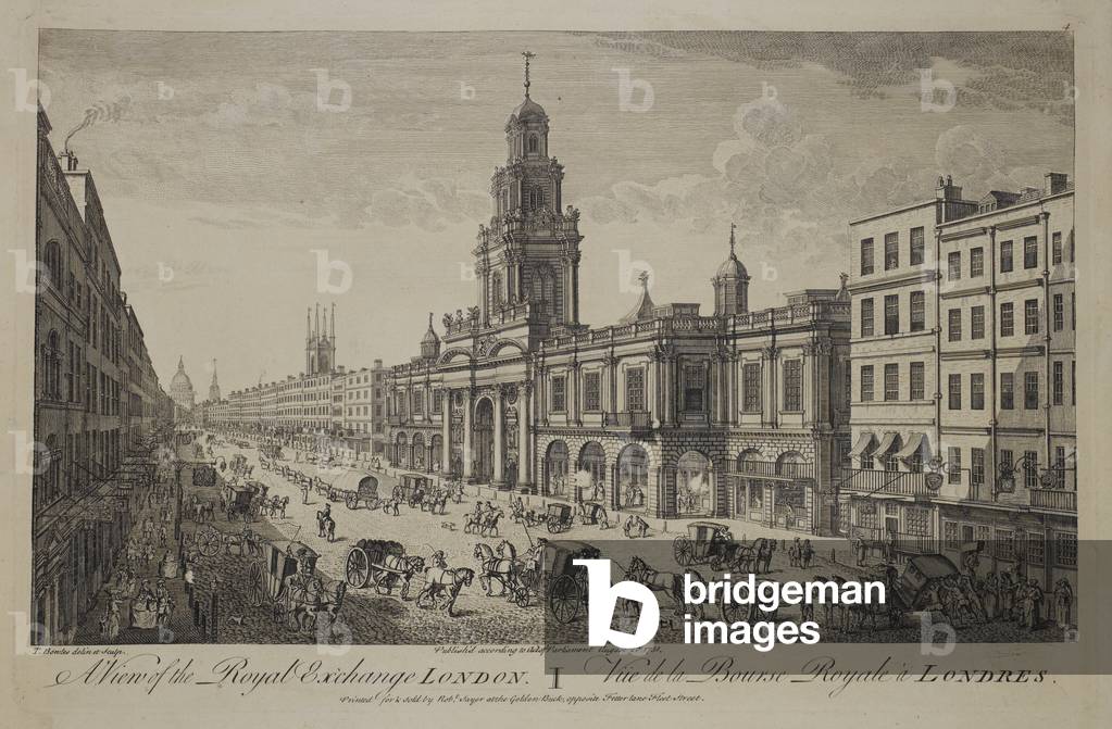 una vista di il reale scambio a Londra