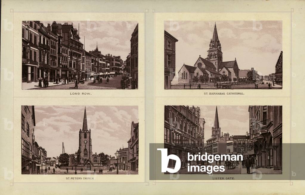 Bild von Druck "Nottingham Views (litho)" von English School