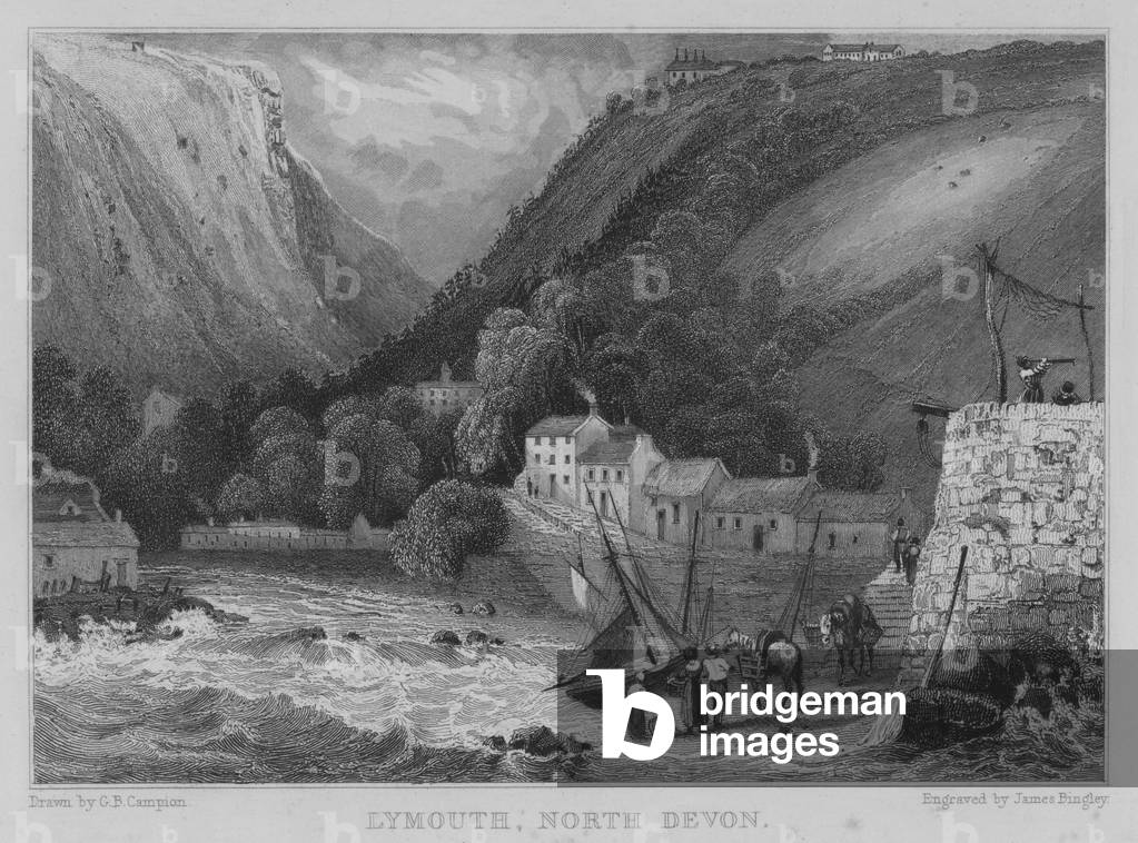 Lymouth, North Devon (gravure)