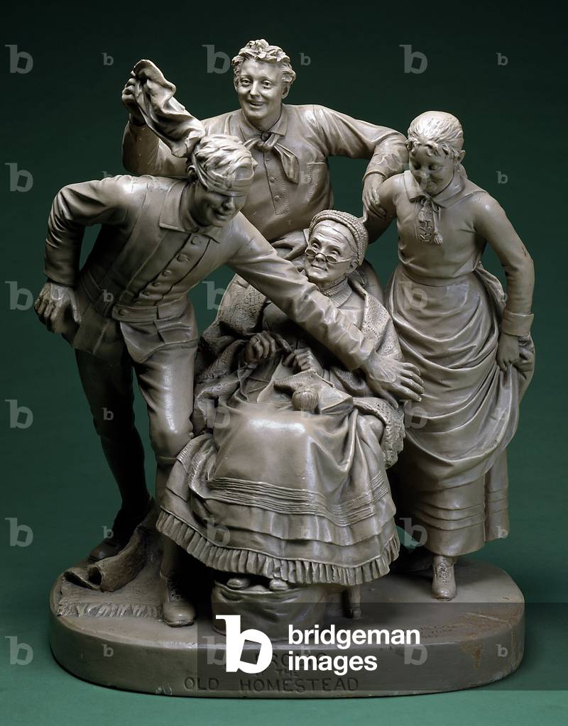 A Frolic at the Old Homestead, 1887 (plaster)