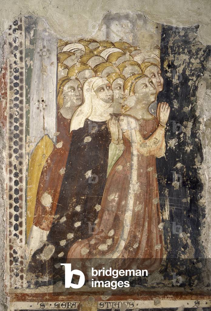 Our Lady of Mercy, by Unknown Artist, 15th Century, fresco