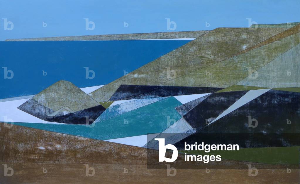 Harbour Coast 6 (acrylic on plywood) by Vanessa Gardiner