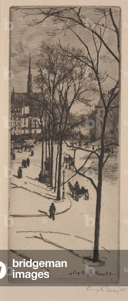 A Paris Street, 1898 (etching)