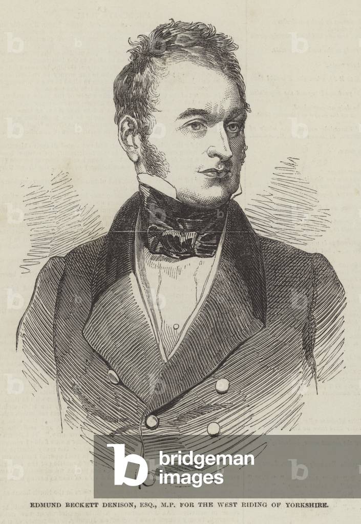 Edmund Beckett Denison, Esquire, MP, for the West Riding of Yorkshire (engraving)