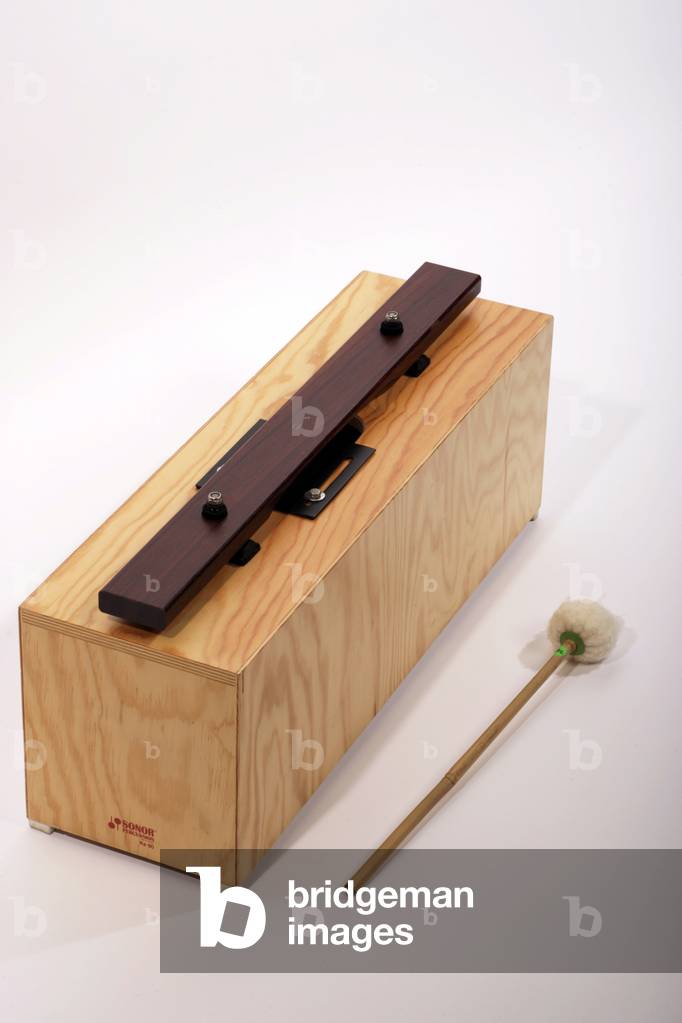 Image of Photography depicting Large Bass Chime bar and wooden marimba notes by Chris Stock