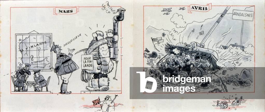 Image of World war two, French anti-British propaganda booklet ...