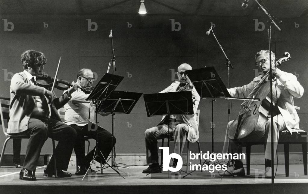 "Amadeus Quartet al Festival di Venezia 1976 Da l" di David Farrell, b/w