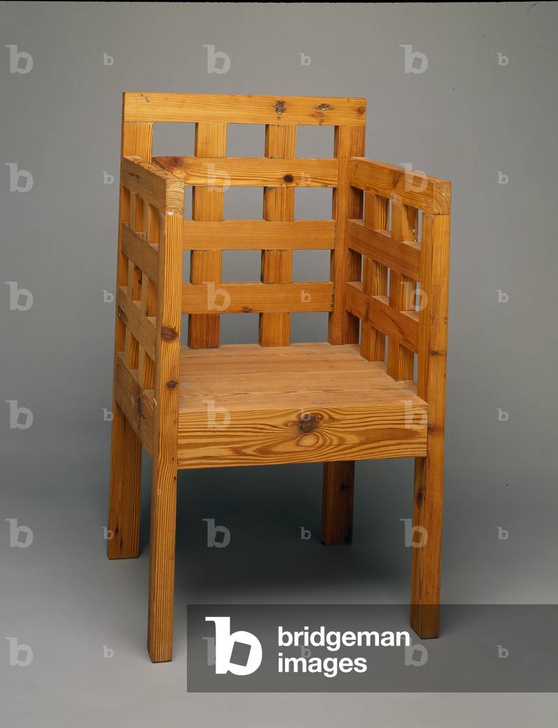 Grid Chair (pine) by Michael Tracy