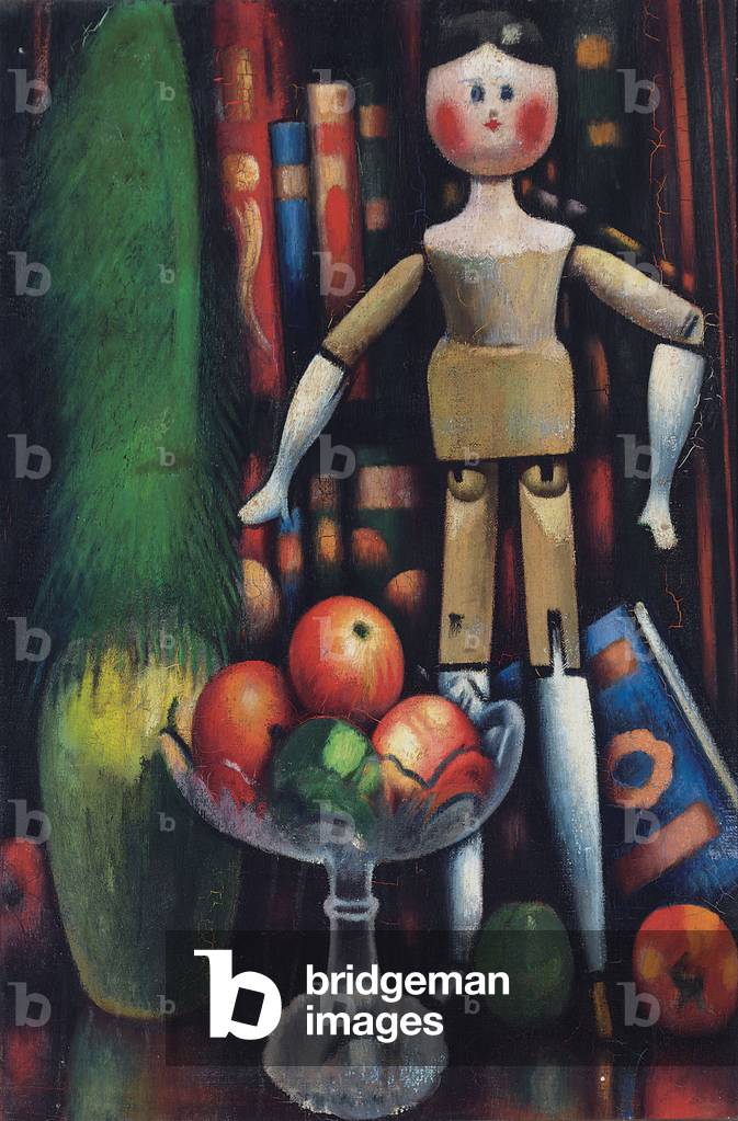 la bambola 1914 (olio su tela)