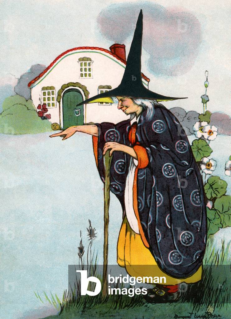 Immagine di Stampa "La strega da hansel e gretel" 1916 di Margaret Evans Price