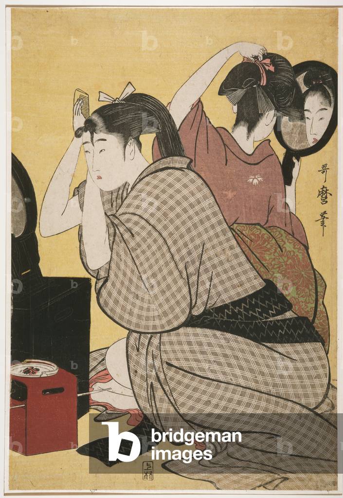 "Kami-yui" di Utamaro Kitagawa